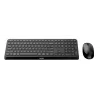 Kit mouse si tastatura wireless Philips negru SPT6407