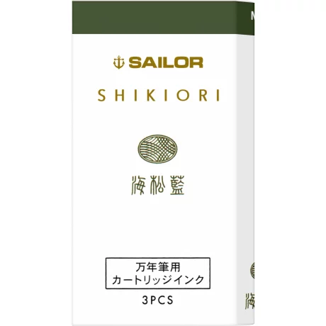 Cartuse cerneala Sailor Shikiori Spring Miruai Green set 3 buc