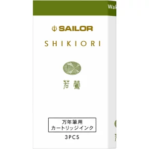 Cartuse cerneala Sailor Shikiori Spring Waka Uguisu Green set 3 buc