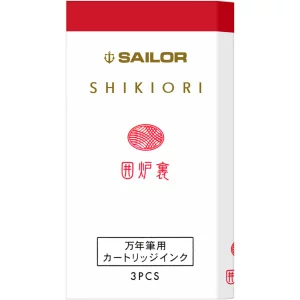 Cartuse cerneala Sailor Shikiori Winter Irori Red set 3 buc