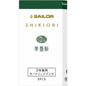 Cartuse cerneala Sailor Shikiori  Winter Tokiwamatsu Green set 3 buc