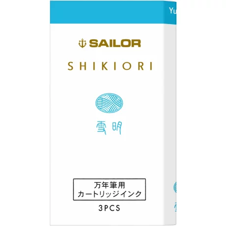 Cartuse cerneala Sailor Shikiori Winter Yukiakari Blue set 3 buc