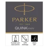 Set 6 Cartuse Mini Size Proprietar Parker Quink Black