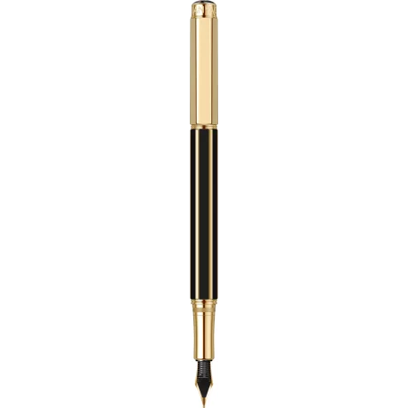 Stilou Caran d&#039;Ache China Black GT cu penita aur 18K