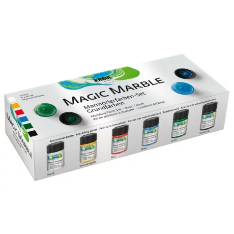 Magic Marble Marbling Basic Kreul, set 6 buc x 20 ml