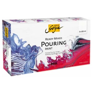 Mix vopsele acrilice Solo Goya Pouring, 6 x 80 ml